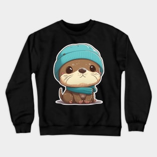 Cute Otter Crewneck Sweatshirt